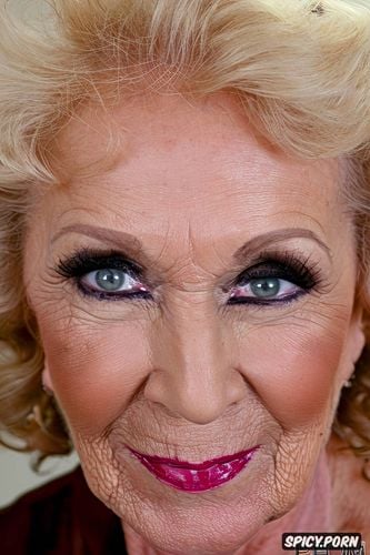 long blonde faded curly hair, portrait, looking into camera