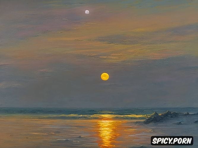 fine art, oil painting aivazovsky style painting natural oil brush