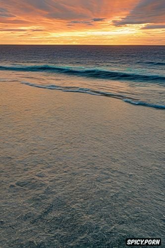 sunset, ocean, topless, twins, blonde