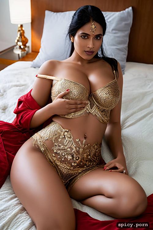 busty, chubby body, indian wife, 25 years old, curvy hip, nude