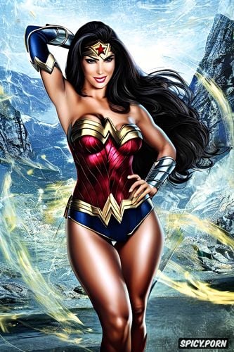 es valiente, es una orgullasa amazona, es cooperativa, wonder woman es una super heroina