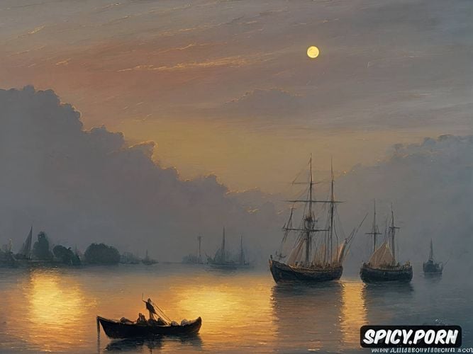 extreme detail, fine art, three d shadowing, oil painting aivazovsky style painting natural oil brush