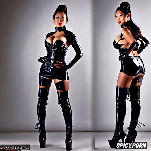 masterpiece, latex boots and gloves, ultra realistic, high resolution