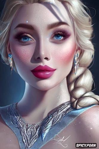 elsa frozen beautiful face masterpiece, ultra detailed portrait