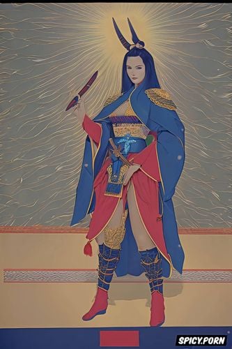 carpet texture, thick thai woman, flat painting japanese woodblock print