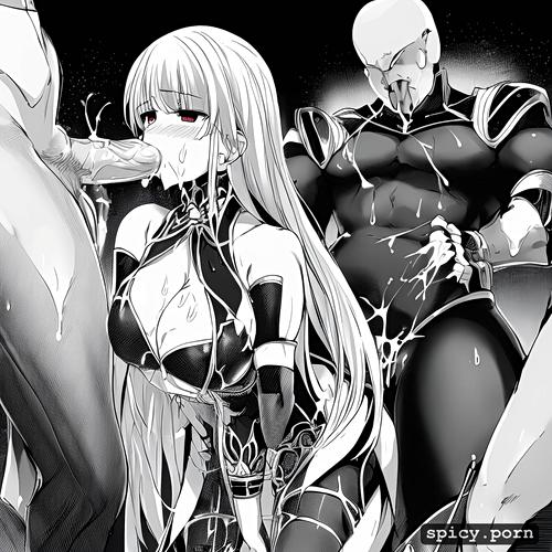 style hentai cg, covered in cum, realistic, armor, covered by sperm