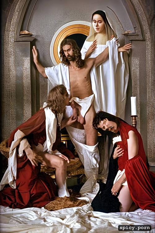 virgin mary, porn, blasphemy, antichrist, anal gape, jesus christ