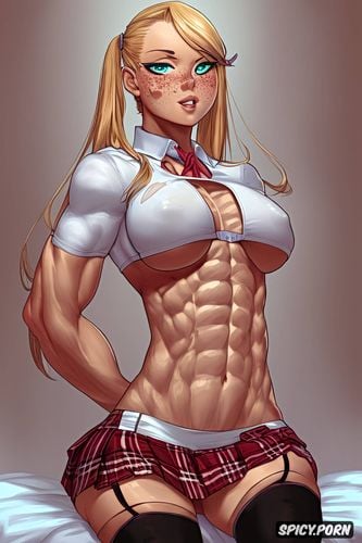 cute face, abs, highres, six pack abs, school black shoes, natural lighting