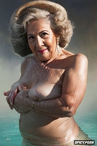 wrinkeled, nude, belly, saggy, 90 year, pussy, spread, wet, wrinkels