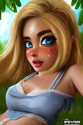 pov, cute face, masterpiece, nude, female bandicoot crash, large eyes