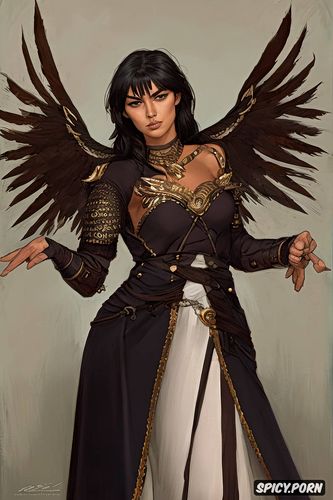 artstation, latin woman with detailed face, illustration, concept art