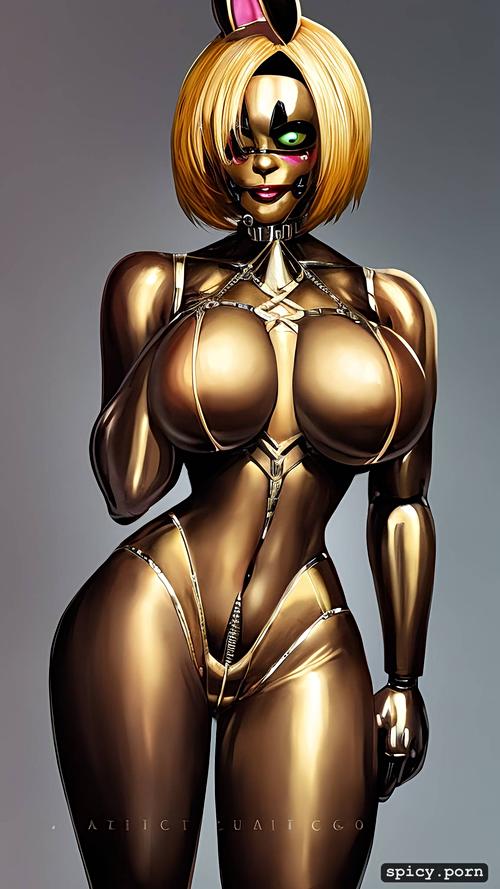 sexy woman, huge thighs, large hips, animatronic, chica, five nights at freddies