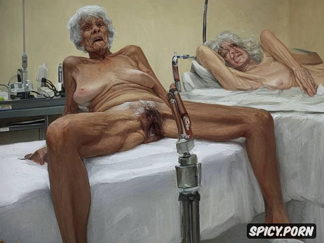 gape, camera focused on pussy, geriatric dementia patient not wearing anything