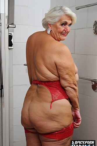 portrait, best quality, vibrant colors, naked, intricate, grandma