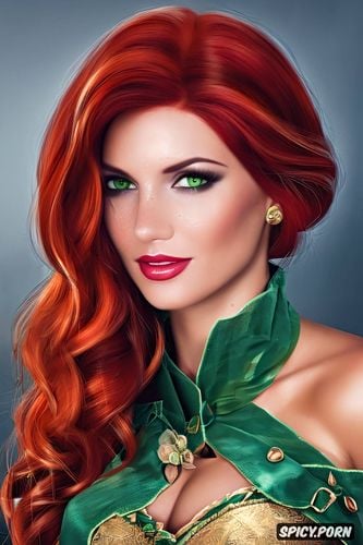 triss merigold the witcher beautiful face tight outfit portrait masterpiece