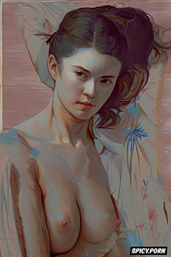 ilya repin painting, teen, broad shoulders, egon schiele painting