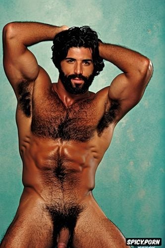 italian south macho gay bodybuilder with very hairy armpits