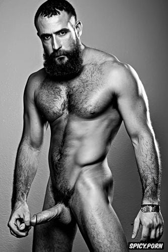 muscled chest, hyperrealistic photo, caucasian male, medium long hair