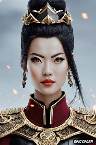 fire nation royal armor, smirk, azula, avatar the last airbender