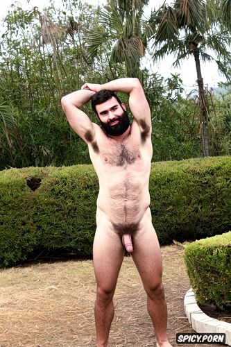 hairy testicle, very pale, exceeding the limits, with an iberian and arab style