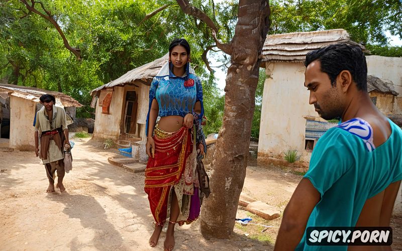 a typical unadorned amateur 25 year old gujarati villager beauty wearing casual typical villager clothes is reluctantly bullied into opening her vagina to several panchayat men who perform despicable sex on her