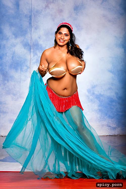 flawless perfect stunning smiling face, 54 yo beautiful indian dancer