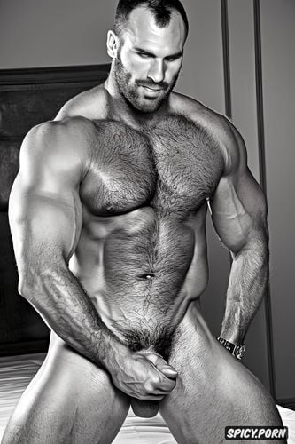 imagine one solo super tall gigantic massive bodybuilder, visible cheekbones and juicy full lips and meaty nude muscles makes him a true dominant with big penis he has a totally ripped low fat symmetrical body he is hot caucasian russian type