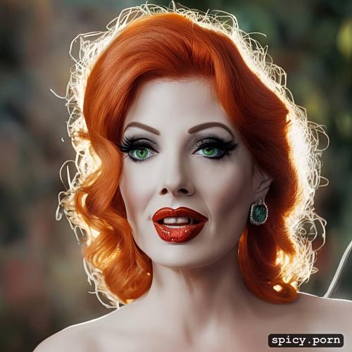 dramatic, lucille ball as poison ivy gorgeous symmetrical face