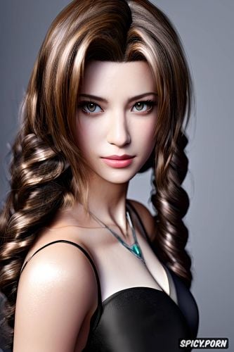 aerith gainsborough, ultra detailed portrait, final fantasy vii remake