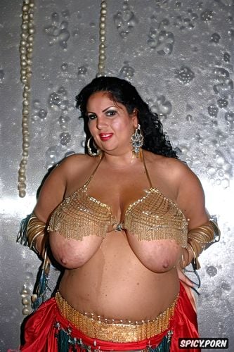 symmetric hanging boobs, oriental bazaar, beautiful curvy body