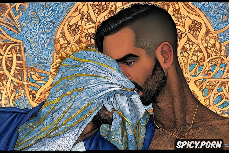 gay sex, prophet muhammad kissing a young muslim man