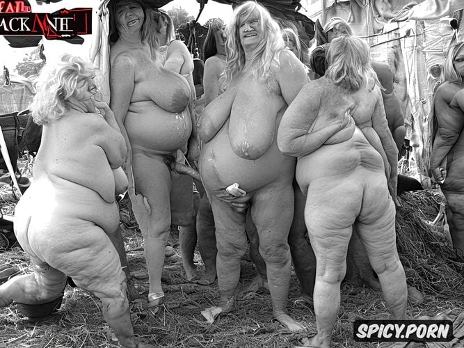 naked obese grannies, cellulite, massive ass, dirty clothes nude pregnant