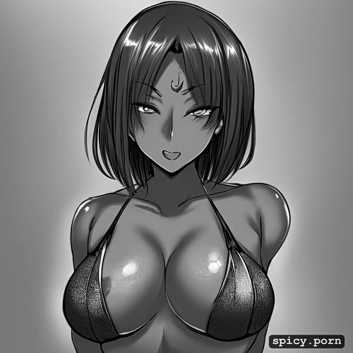 sexy black female, 8k, 20 yo, solid colors, ahegao face, highres