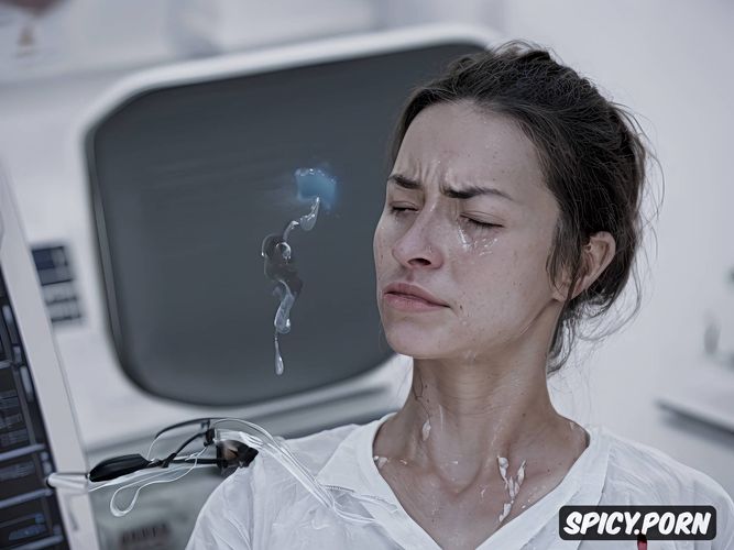 pov, completely naked, pregnant ukraine sugar gets sperm in her deep throat
