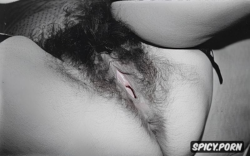 pussy focus, fat woman, realistic, hairy pussy, excessive pubic hair