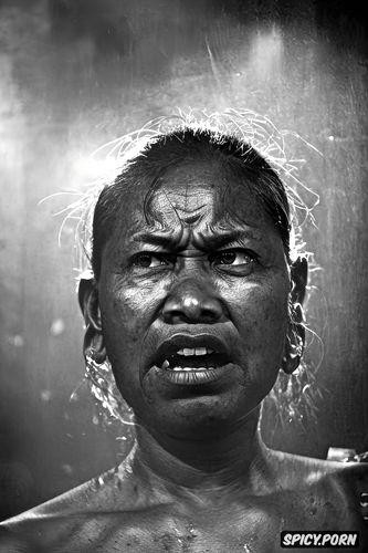 high resolution, emotional portrait of a nepali woman in distress confronted by her landlord