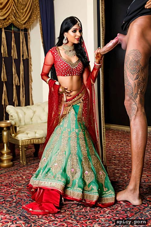 professional photography with nikon dslr, sexy indian bride with short dark hair