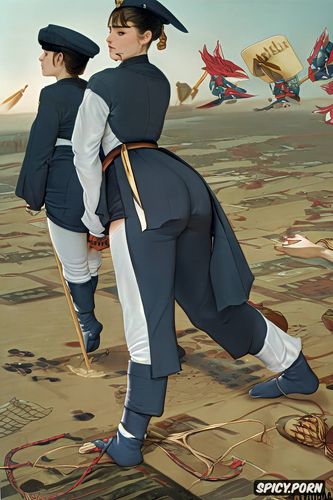 low angle shot, sailor school uniform, fat thighs, shemale nazi officer trenchcoat