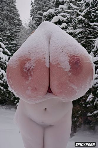 huge erect clitoris, white, snow, curvy figure, perfect body