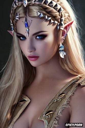 princess zelda legend of zelda topless beautiful face masterpiece