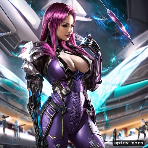 breathtaking beauty, full kinematics, nude, 8k, thigh high armor suit spreading vaginal lips