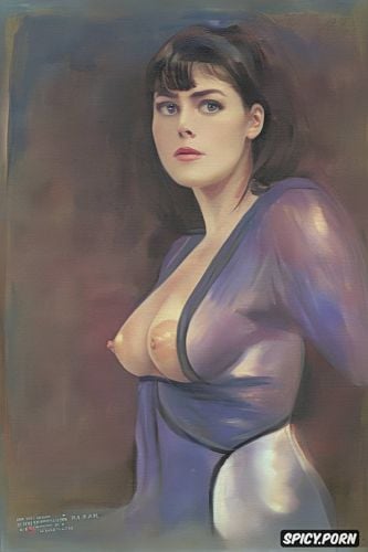 masculine, paul peter rubens oil painting, millie brady, flat chested