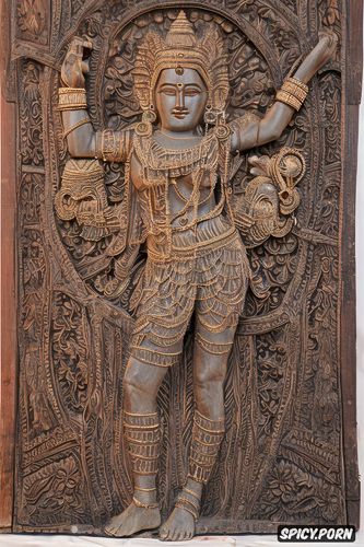 old wood, expensive wood, wood carving, indian godess wood carved relief
