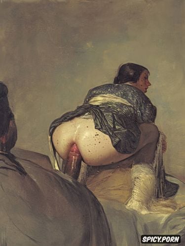 looking back, elaborate court dress, sweating, 18th century cute 18 years old scottish woman spread legs dick in the ass