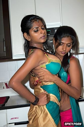 malnourished ultra petite young jr high sri lankan teen big tits are groped by tall horny indian housewife