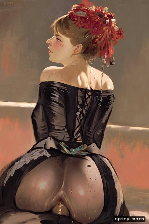 indignant expression, 19th century cute 18 yo russian grand duchess spread legs black dick in ass