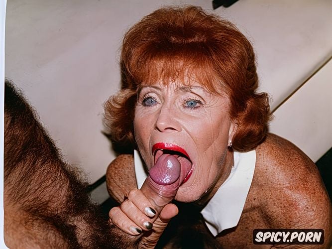 real natural colors 70 years old wrinkles redhead thoroughly detailed real anatomy expressive characters master piece high quality a serious old teacher with a full of cum prominent jaw open wide is teaching a lesson abaout how as is correct to takes deeper blowjob to the careful students in her classroom exemplifying with an happy volunteer student with a thick dick who ejaculates deep in her mouth