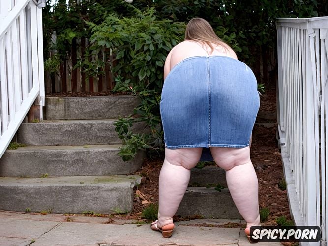 color photo, big ass, fupa, morbidly obese, white woman, ssbbw