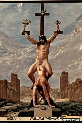 big penis, conan the barbarian, big cross, el greco painting