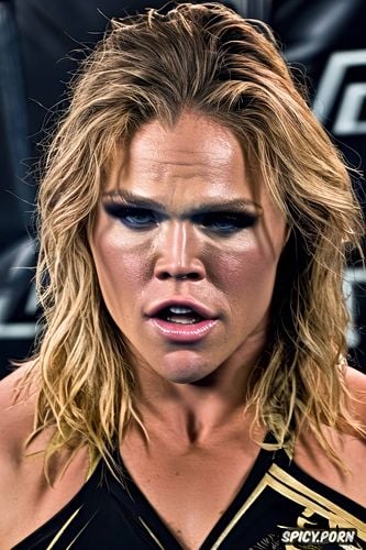 ronda rousey, hyper realistic, hyper detailed face, textured skin